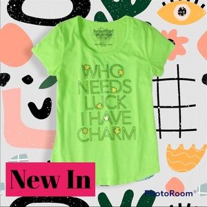 🍀ST PATRICKS DAY🍀 T Shirt Green Juniors NWT